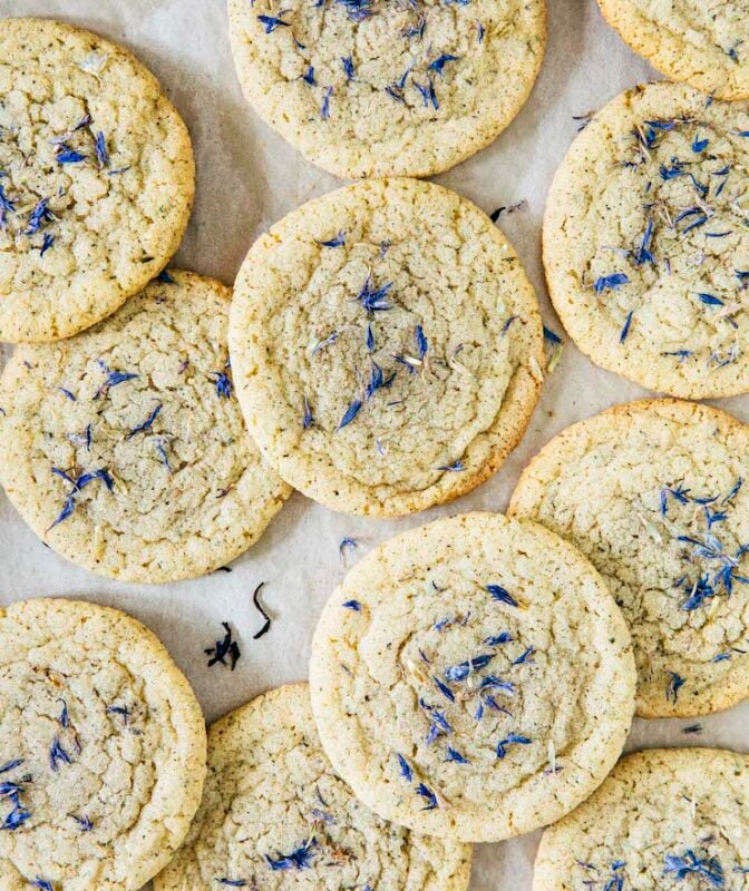 lavender earl grey cookies