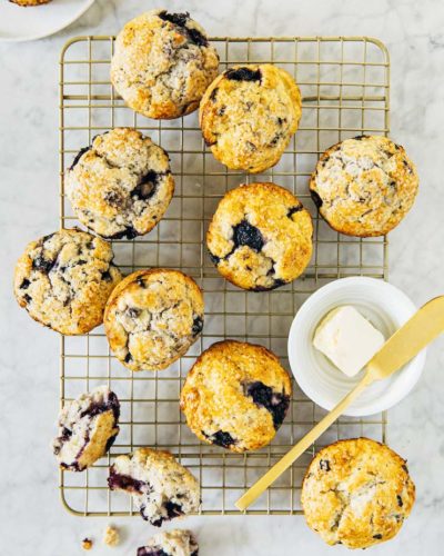 small batch blueberry scones