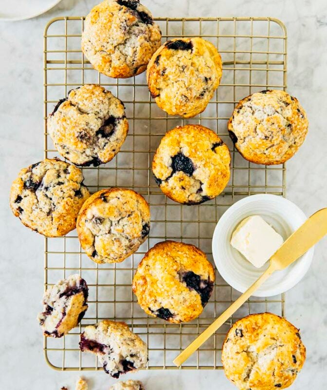 small batch blueberry scones