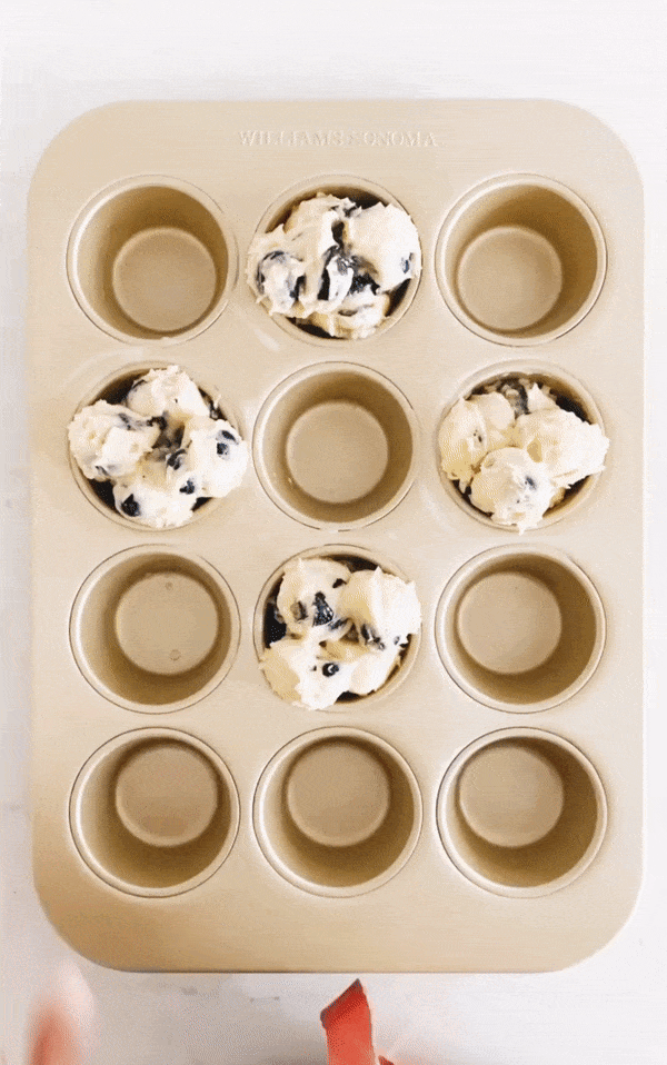 small batch blueberry muffins