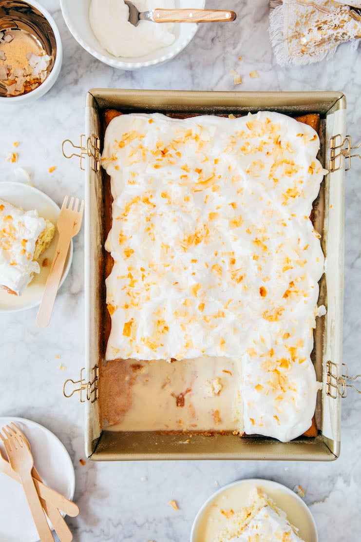 coconut tres leches cake 