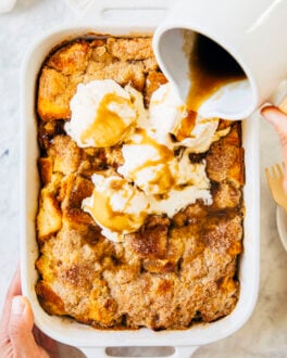 bread pudding with bourbon sauce