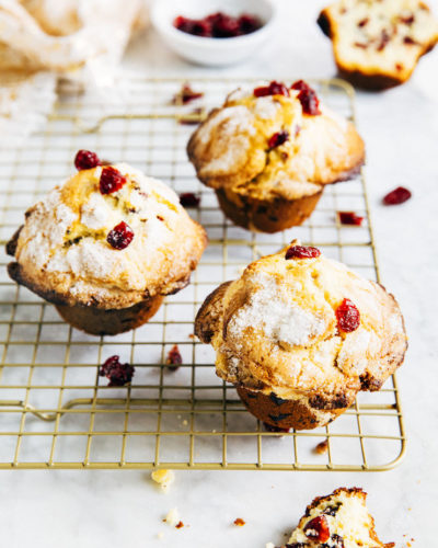 small batch cranberry orange muffins