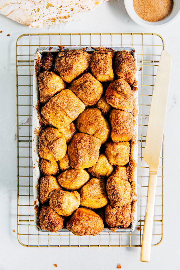 monkey bread recipe in a loaf pan