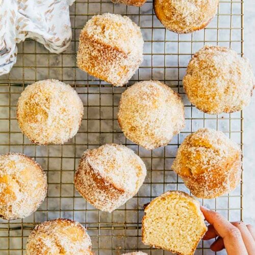maple brown sugar donut muffins