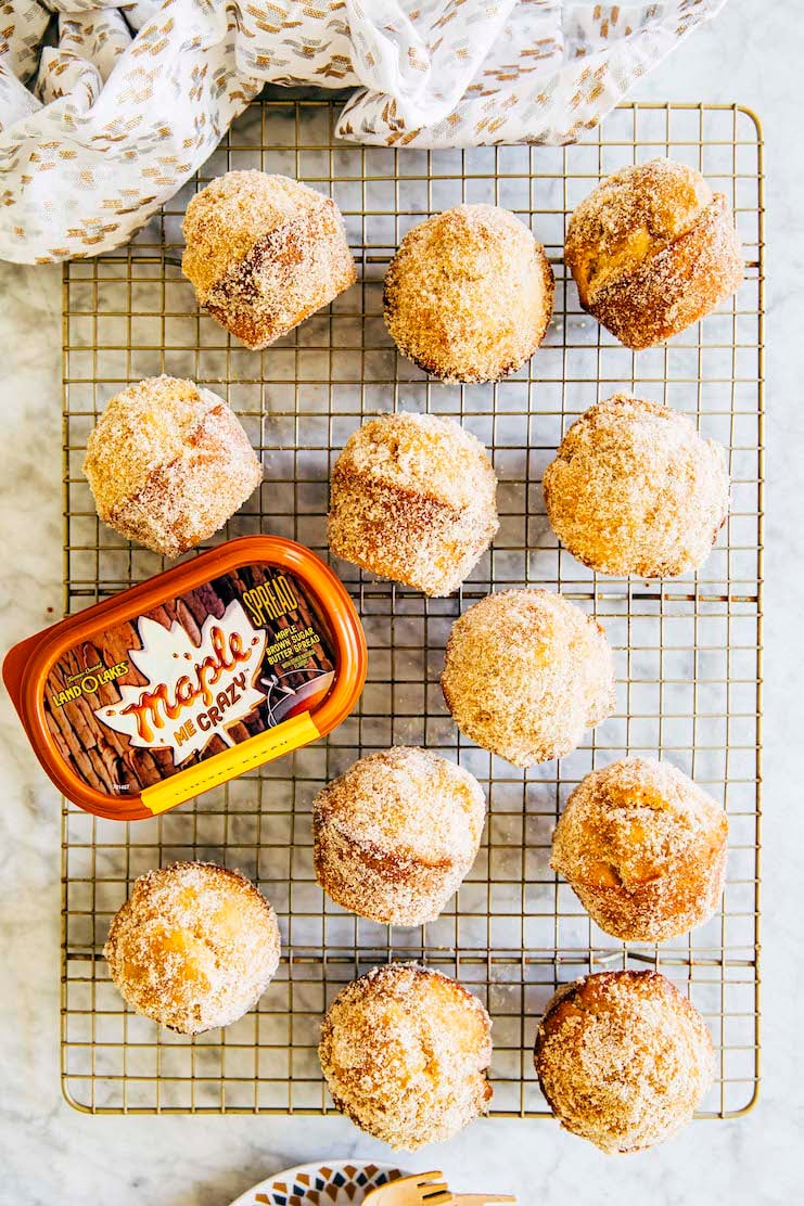 maple brown sugar donut muffins