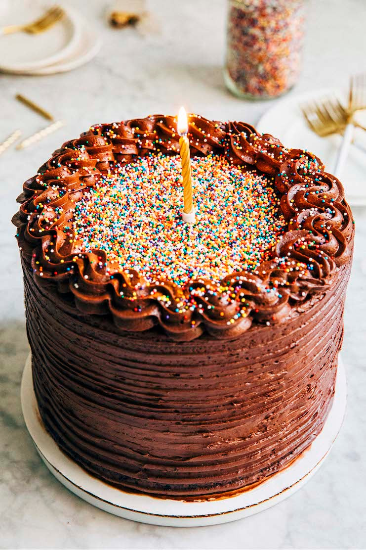 THE BEST Chocolate Birthday Cake Recipe with Chocolate Frosting