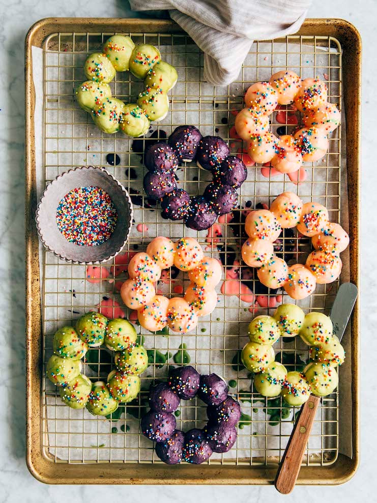 This is a photo of the Pon De Ring Mochi Donut Recipe on Hummingbird High.