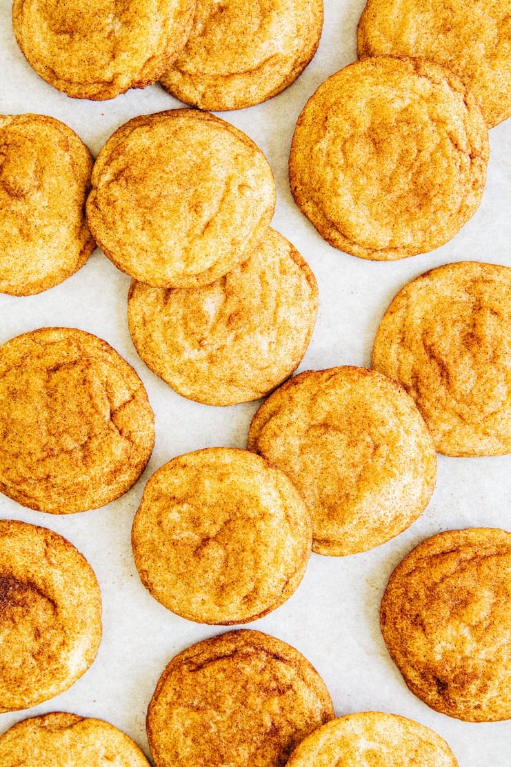 photo of cookies on white parchment paper