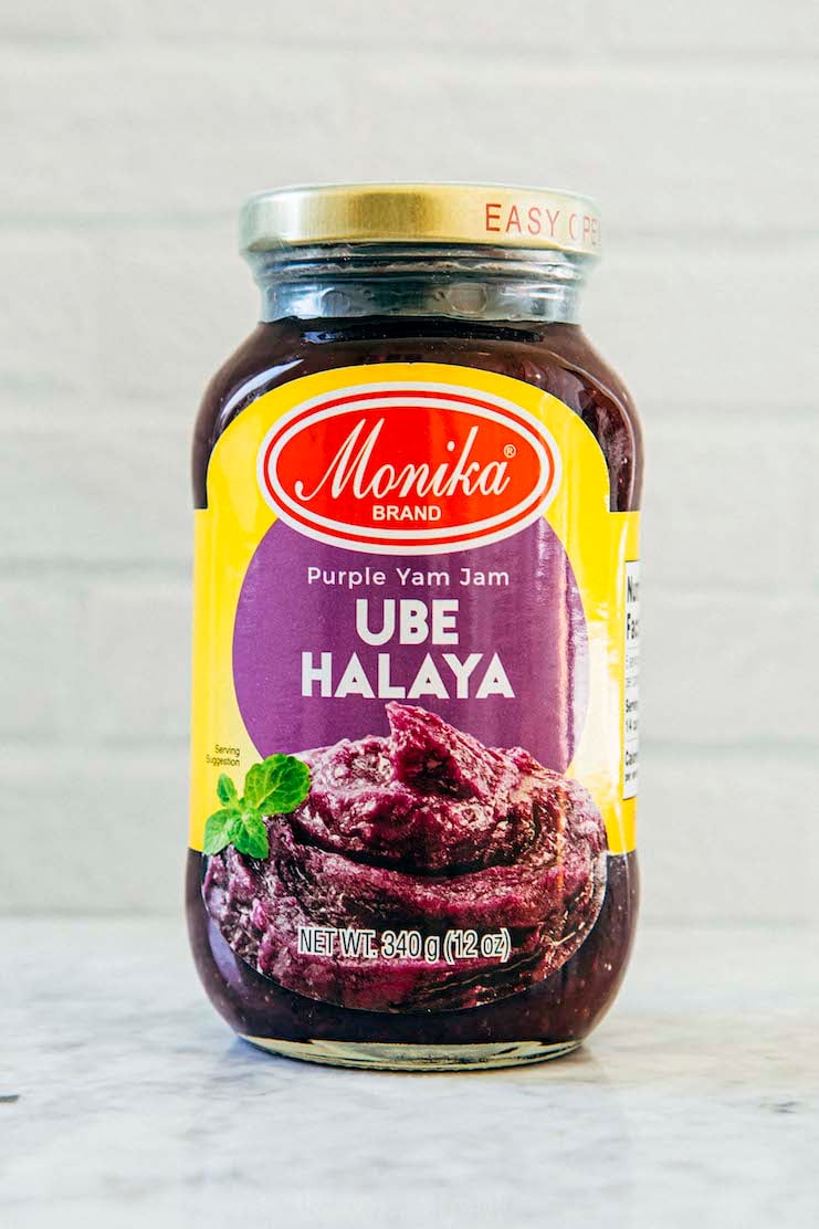 photo of store bought monika brand ube halaya jam