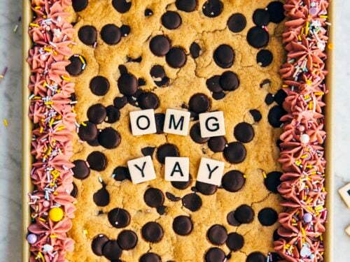 Rectangular 9 x 13 Inch Cookie Cake