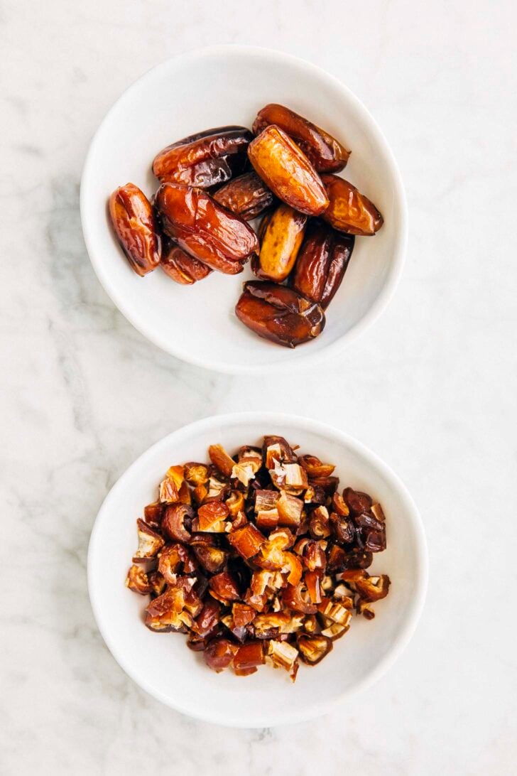 Photo showing chopped dates texture for food for the gods recipe